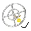 Tools 12 Inch 304 Stainless Steel Gas Propane Fire Pit Ring Burner With 159K BTU Valve 2-Rings For Gas/Propane/NG Parts Kit