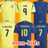 2024 Sverige Larsson Mens Soccer Jerseys National Team Nanasi Dahlin Brolin Ingesson Home Yellow Away Blue Adult Football Shirts Uniforms Men Kids Kit Kit Kit
