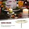 Candle Holders Holder Table Candlestick Metal Tea Light Base Iron Butter Lamp Modern Cake