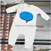 Rompers Kids Clothing Cotton Long Sleeve Baby Girls Boys Jumpsuits Fashion Casual Toddler Kid Onesies Tshirts8635659 Drop Delivery Mat Dh5Jd