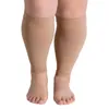 Sports Socks Calf Compression Stockings Open Toe Knee High Women Men Anti Fatigue Pain Relief Sport
