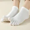 Men's Socks 5 Pairs Men With Separate Fingers Summer Thin Mesh Toe Low Cut Ankle Five Finger High Quality Cotton