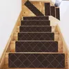 Tapijten 76 cm x20,3 cm trap mat stap vloer niet-klevende zelfklevende pvc niet-slip dubbele streep herhaald gebruik
