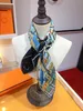 Mode afdrukken Kasjmier Silk SCHAAG Designer merk Luxe vrouwen H Shawls Foulard Twill Silk Sjalfs Square Sjard Belt Hoofdbandhoofdbanden Dubbele zijde 70x70cm