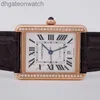 Luxury Fine 1to1 Designer orologio Carter Mens Watch Series Series 18K in oro rosa orologio meccanico automatico orologio da polso minimalista con cinturino in pelle