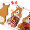 Gift Wrap 10PCS/set Cookie Candy Package Bags Animal Cute Card Plastic Bag Shower Birthday Party Packaging Treat