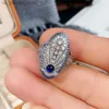 Cluster Rings Huitan Western Style Aesthetic Rings for Women Luxury Ladys Finger Accessories Party Anniversary Birthday Gift Hot 2021 Jewelry240408