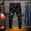 Mode Skinny Jeans Männer Straight Slim Elastic Jeans Herren lässiger Biker männlicher Stretch Denimhose Klassische Hosen