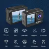 Kameror G9Pro Action Camera 4K 60fps 24MP 2.0 Touch LCD EIS Dual Screen WiFi 170D Waterproof Remote Control 4x Zoom Go Sports Pro Cam