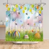 Shower Curtains Easter Egg Curtain Happy Communion Dolls Waterproof Bathroom Decoration Cartoon Kids