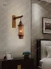 Muurlamp yuji -stijl eetkamer slaapkamer bedkamer bedgside zen thee trappen gang retro bamboe