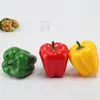 Decoración de fiestas 6 PCS Modelo de vegetales simulados Buck Pepper Green Po Props imitación Falsas Pimientos Simulación de chile falso