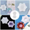 Titulares de vela 2 PCs Lotus Candlestick Mold Craft Fazendo Silicone Diy Casting Moldes Resina Portador Concreto Ornamentos de Natal 2024 Novidades