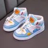 Sneakers Boys Breathable Sports Shoes 2022 Spring and Autumn Children High Top White Shoes Girls Low Allmatch Casual Running Sneakers