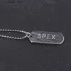 Pendant Necklaces Game Apex Legends Dog Tag Necklace Pendants For Women Men Antique Metal Necklace Jewelry Accessories240408