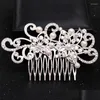 Clips de cheveux Barrettes Crystal Pearl Bridal Peigt Clip Hairpin Rhinestone Party Prom Accessoires Bijoux Drop Livraison Hairjewelry OTB23