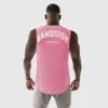 Glasports męskie drukowane bawełniane bawełniane koszulce joggingowe trening trening kulturystyka koszykówka 240408