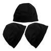 Capes à vélo 3pcs Capucheur Running Beanie Cover chaud chapeau thermique pour moto de football ski noir