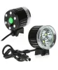 4000 Lumen 3 x xm-l T6 LED-cykelcykelljusstrålkastare för cykling, utomhus + 6400mAh batteripaket + laddare3356020