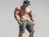 Mens Gym Fitness Coton Camouflage Shorts Run Jogging Jogging Sports en plein air Calflthent CrossFit Papant de survêtement