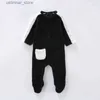 Rompers Baby Bodysuit Pyjama Kids Kleding Lange mouwen Kinderen Kleding Pasgeboren Baby Overalls Kinderen Boy Girls Kleding Baby Jumpsuit L47