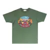 Rhude Brand SummerTシャツメンズデザイナーTシャツファッションコットンショーツRH038デザートココナッツプリント短袖TシャツサイズS-XXL