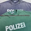 Herren-T-Shirts gewaschen grün zerstören