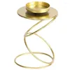 Kerzenhalter Gold Iron Candlestick Romantic Light Luxury Crafts Metallhalter für Hochzeitsfeier Festival Home Dekoration
