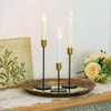 Candle Holders 3Pcs/Set Nordic Metal Candlestick Decoration Simple Home Dining Table Living Room Party Wedding Bar