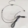 Microfones Professional de 3,5 mm Jack duplo Earhook Headset Microphone Mic para FM Karaoke Wireless Bodypack PC Câmera de laptop PC