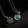 Pendant Necklaces Fancy Arrival Fairy Chic Steampunk Glow In The Dark Creative Crystal Necklace Jewelry Ball Luminous