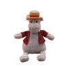 Cute and Cute Pet Website Red Straw Hat Duck Doll Dog Plush Toy Penguin Pillow Elephant Doll Hippo30cm