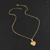 Colliers pendants en acier inoxydable coeur amour gold collier plaqué pour les femmes bijoux de la chaîne métallique