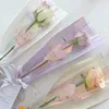 Brocada de presente 10pcs Celophane Papel Flor Bolsa de embalagem Floral Bouquet Wrapper