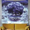 Wandteppiche Wandkunst Wandteppiche innenrosa Blumenpflanze Maldekor für Raumdekoration Tapeten Jahr ästhetisches Haus Y2K