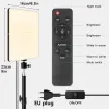 Accessoires LED Fill Lampe Video Lichttafel Bicolor 2700K5700K Fotografie Leuchtdichte Live Stream Photo Studio Light mit Stand EU -Stecker