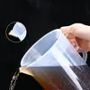 Househould Portable Clear Plastic Graduated Measuring Cupws Baking Beaker Liquid Measure Jug Transparent Cup Container