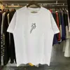 2024SS حشود صغيرة Trapstar London Trap Keys Open Doors Tee Tee Cotton Pure Double-Goon Shirtived Shirtived for Men and Wom