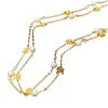 Perlen -Doppelkette in Messing Triumph Anhänger Halsketten für Frauen Designer Schmuck Valentinstag Geschenk Frauen Halsketten Lady Party Halskette