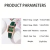 Montre-bracelets Set Femmes Watchs Fashion Leather Band Watch for Square Dial Ladies Quartz Female Clock