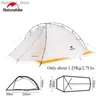 Tendas e abrigos Naturehike New Cloud Up 2 barraca Ultralight acampamento tenda 1 de 2 pessoas camadas dupla impermeabilizada portátil abrigo de nylon externo tenda l48