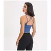 2024 Lu Bra Lu Yoga Женская одежда, одежда для нижнего белья Fiess Fiess Sports Bra Top Top Outdoor Topging Sport Tops Lingerie для женских спортивных лимонных видов.