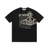 Viviane Westwood Shirt Men's T-Shir T Viviane Westwood T-shirt marka odzieży Mężczyźni Kobiety Summer Westwood koszulka z literami Cotton Jersey High Quality Tops 4560