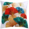 Pillow Double Sided Leaves Pattern Pillowcase Living Room Chair Waist CoverHome Decoration Nordic Modern Cover DFb23