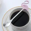 Skupa kawy Flamingo łyżka muzyka i deser 304 Stalowa kreatywna modelowanie lodów narzędzie