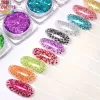 Glitter tct831 scintillio frammenti di sculture irregolari a striscia olografica nail art glitter sequestri laser colorati