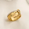 Anéis de grife para mulheres Design de moda de luxo clássica Ringas de aço inoxidável unissex