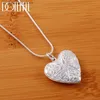 Pendant Necklaces Photo Frame Pendant Necklace 18Inch Snake Chain For Woman Charm Wedding Fashion Jewelry240408WVKI