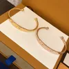 Met doos open minnaar bangle armband luxe ontwerper armbanden goud roségoud voor vrouw mode armbanden aanbod kerstbruiling sieraden