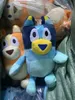 28 cm Blueys y Bingo Plush Toys Set Bandit Toyes suaves Animales de peluche Perro de Navidad Toy Chilli Heeler Puppy Family